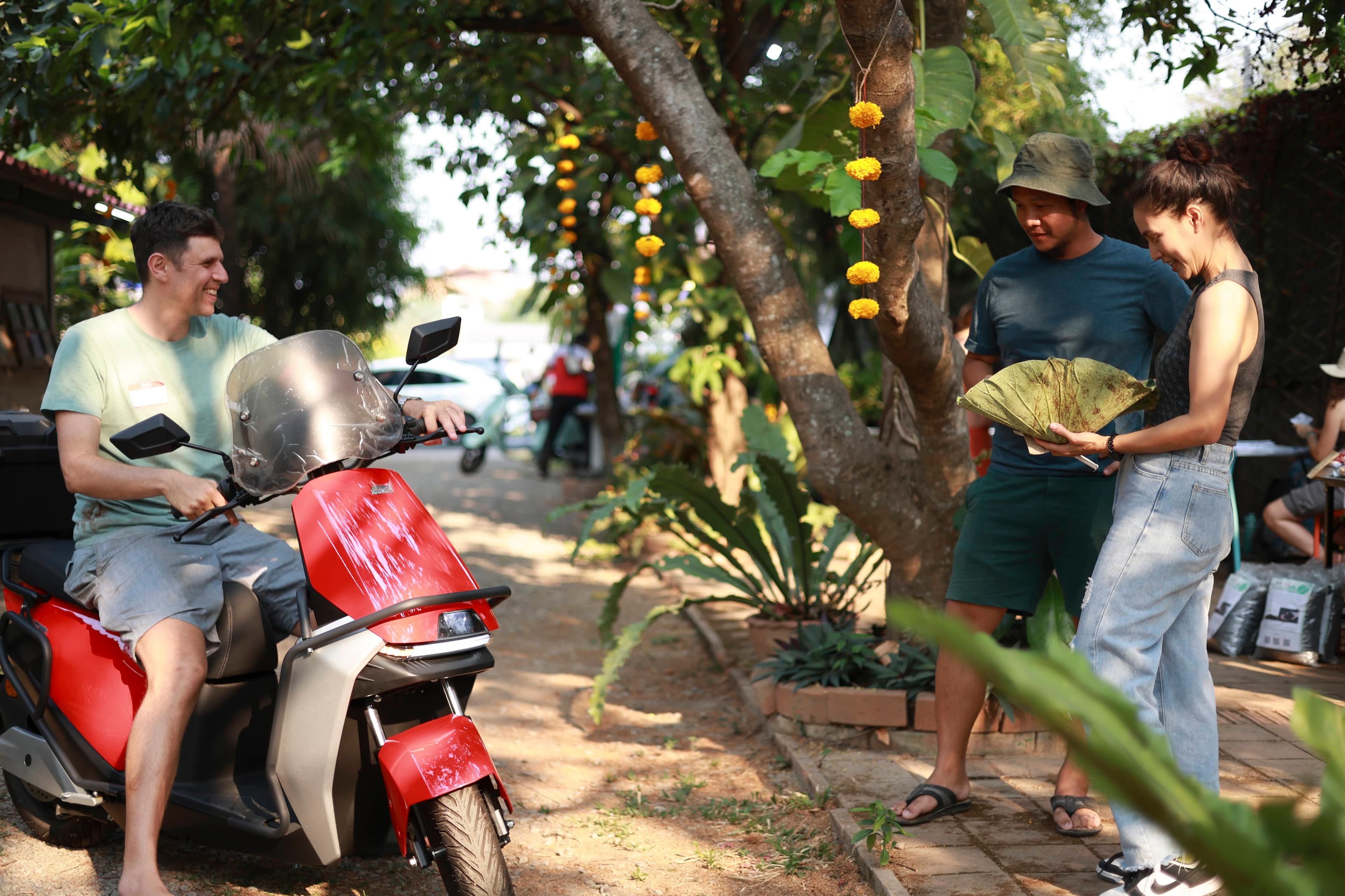 Panel conversation on stage